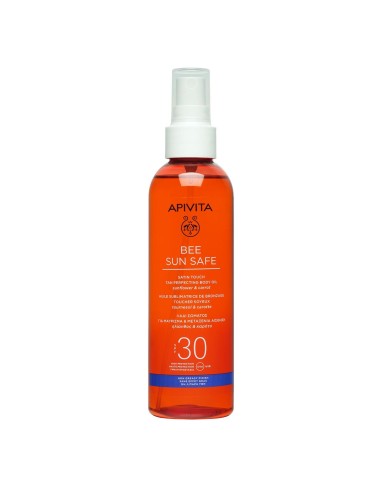 Apivita Bee Sun Safe Satin Touch Tan Perfecting Body Oil SPF30 200ml