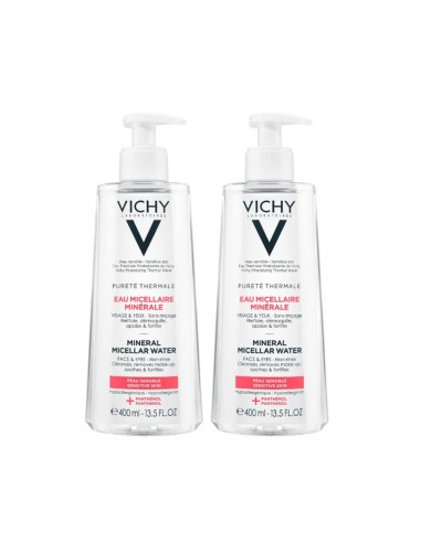 Vichy Pureté Thermale Pack Micellar Mineralwasser 2x400ml