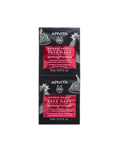 Apivita Express Beauty Face Mask Pomegranate 2x8ml