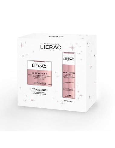 Lierac pack hydrageristische sauerstofffeuchte feuchtigkeitsspendende creme 50 ml + gel augekontur