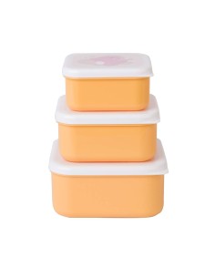 Saro Set of 3 Lunch Boxes Mustard 2