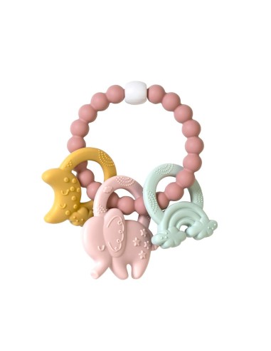 Saro Ele-Fun Teether Pink