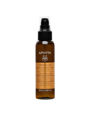 Apivita Intense Repair Rescue Nourish and Repair Hair Oil 100ml