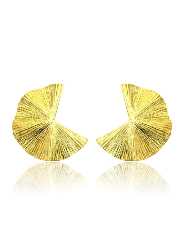 MRio Spirit Goldene Silberfächer-Ohrringe