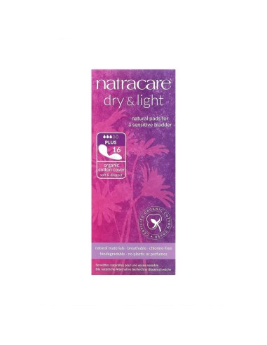 Natracare Dry & Light Plus Incontinence Pads X16-Einheiten