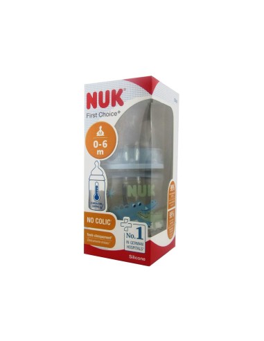 NUK First Choice Silikontemperaturanzeigeflasche 0-6M M 150ml