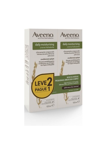 Aveeno Duo Daily Moisturising Cream 2x100ml