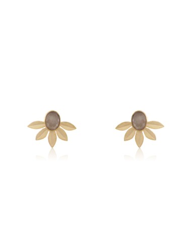 M Rio Margot 4 Blütenblätter Vergoldete Silber Ohrringe