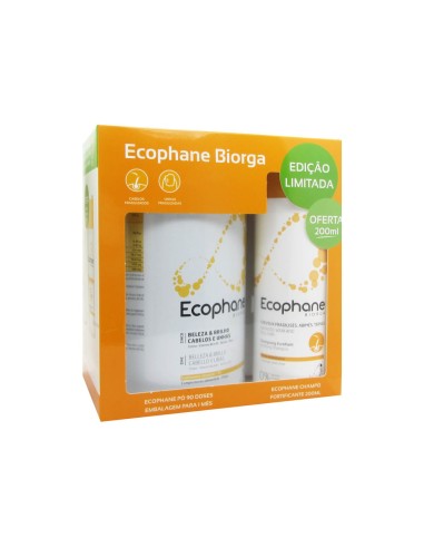Ecophane Pack Haar- und Nagelpulver 318 g + Stärkendes Shampoo 200 ml
