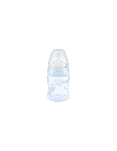 NUK Silikonflasche Rose und Blau 0-6M M 150ml