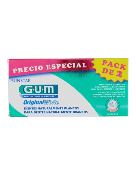 GUM Original White Duo Whitening Toothpaste 75ml GUM Original White Duo Whitening Toothpaste 75ml