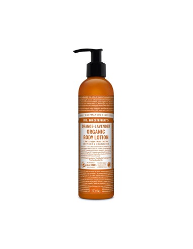 Dr. Bronners Orange und Lavendel Biologisch feuchtigkeitsspendende Körperlotion 240ml