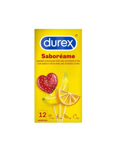 Durex Saboréame Fruchtgeschmack Kondome 12 Einheiten