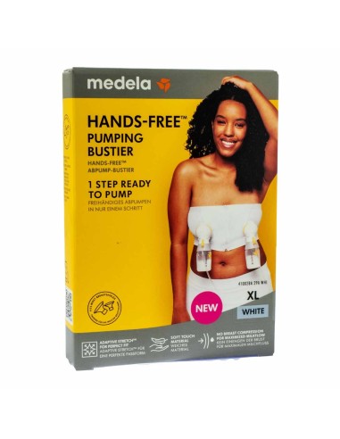 Medela Hands-Free Pumping Bustier Weiß XL