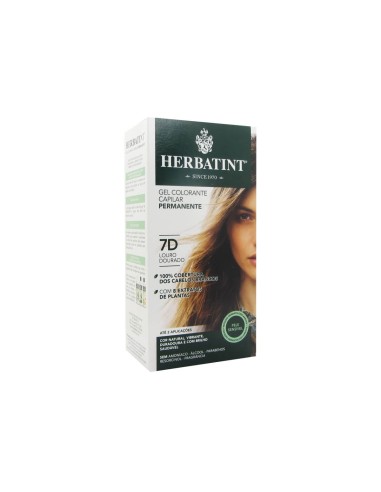 Herbatint Permanent Haarfarbe Gel 7D Golden Blond 150ml