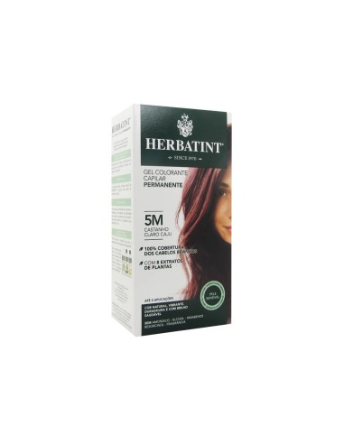 Herbatint Permanent Haarfarbe Gel 5M Hellbrauner Cashew 150ml