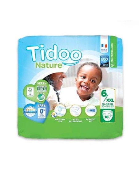 Tidoo Windeln 6XXL (16-30Kg) 18 Stück Tidoo Windeln 6XXL (16-30Kg) 18 Stück