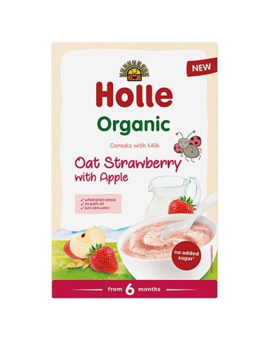 Holle Bio-Milchhaferflocken Erdbeere mit Apfel 250g