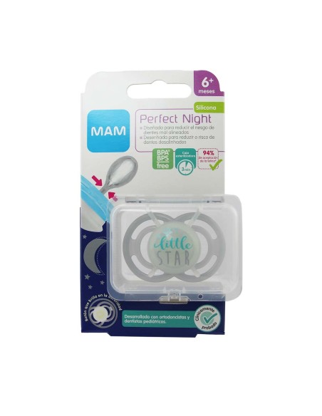 Mam Perfect Night Silikon 6 Monate Grau 1 Stück