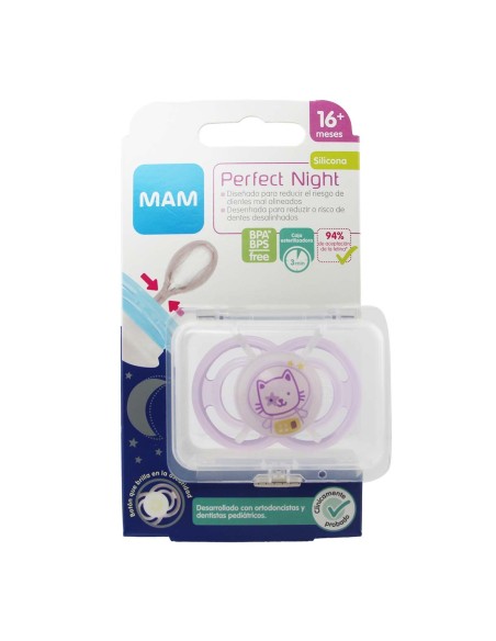 Mam Perfect Night Silikon 16 Monate Rosa 1 Stück