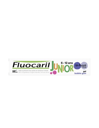 Fluocaril Junior 6 bis 12 Bubble Zahnputzmittel Gel 75ml