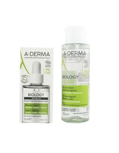 A-Derma Biology Hyalu Serum 30ml und Biology Micellar Water 100ml