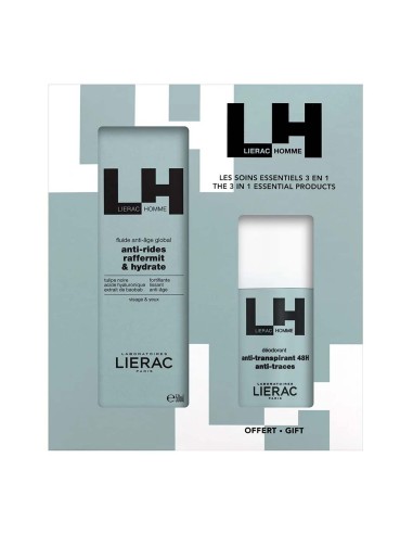 Lierac Homme Pack Globale Anti-Ageing Fluid 50ml und Deodorant 50ml