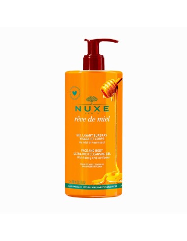 Nuxe Rêve de Miel Nourishing Cleansing Gel für Gesicht und Körper 750ml