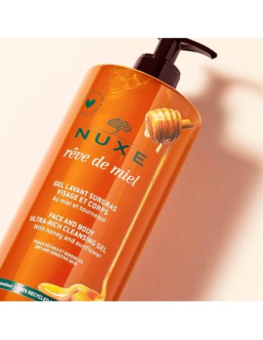 Nuxe Rêve de Miel Nourishing Cleansing Gel für Gesicht und Körper 750ml