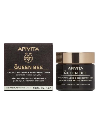 Apivita Queen Bee Absolute Regenerierende Anti-Aging- Creme Leichte Textur 50ml