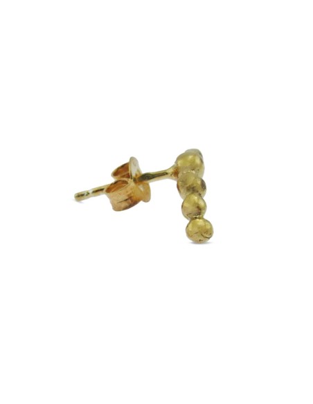 MRio Margot Silber Ohrringe Vergoldete Kugel Bogen