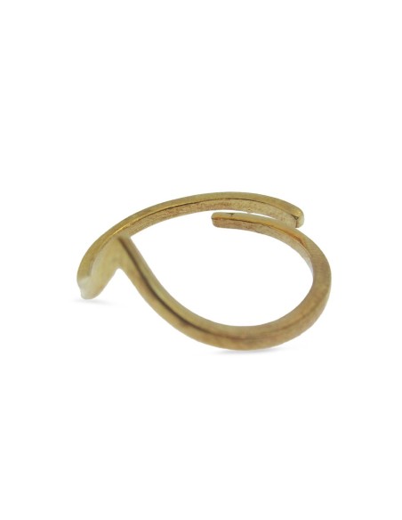 MRIO Classic Verstellbarer Ring Vergoldetes Silber