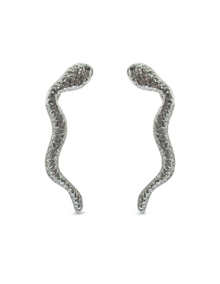 MRIO Inka-Schlangen-Ohrringe Silber