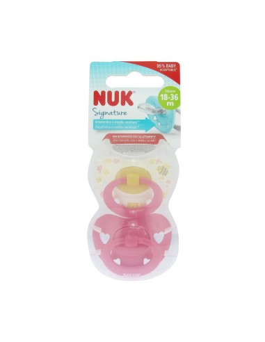 NUK Signature Silikon Schnuller 18-36m x2