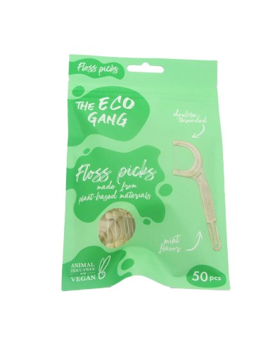 The Eco Gang Floss Picks Minze 50 Einheiten