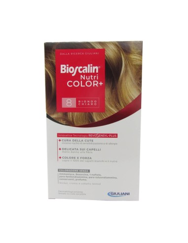 Bioscalin Nutricolor Dauerhafte Färbung 8 Hellblond