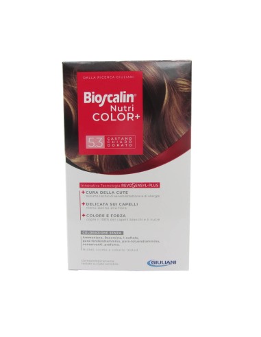 Bioscalin Nutricolor Dauerhafter Farbstoff 5.3 Helles Goldbraun