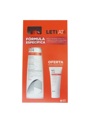 Leti AT4 Atopic Skin Pack Shampoo 250ml und Körpercreme 50ml