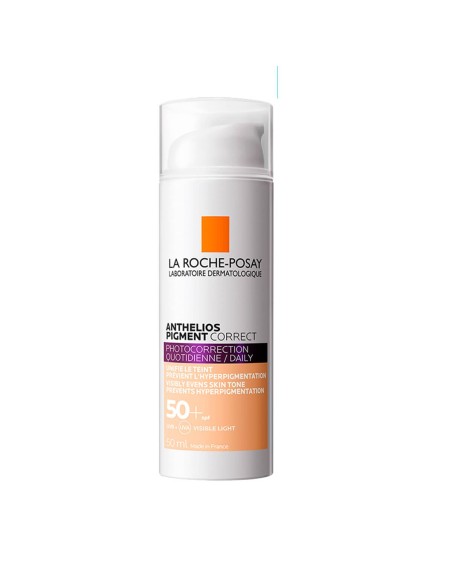 La Roche Posay Anthelios Pigment Correct Photokorrektur Tagescreme mit Farbe SPF50 Heller Farbton 50ml
