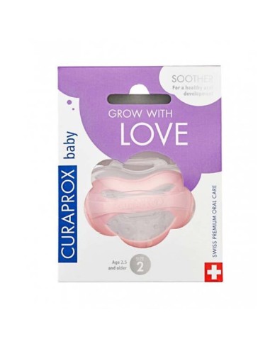 Curaprox Baby Silikon Schnuller Rosa Größe 2