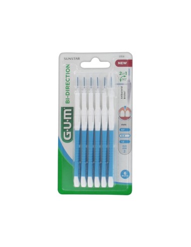 Gum Bi-direction Toothbrush 0,9mm x6