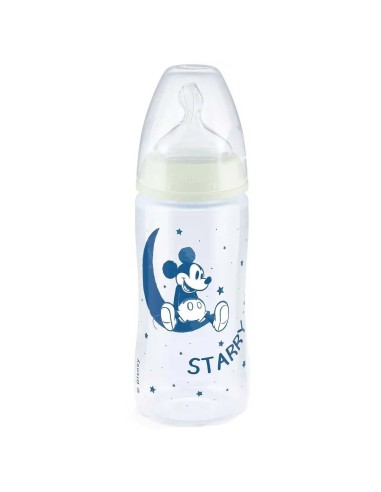 Nuk Erste Wahl Nacht Disney Flasche Silikon Sauger M 6-18m 300ml