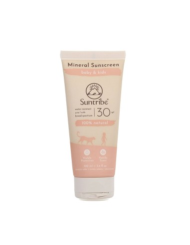 Suntribe Mineralische Baby und Kinder Bio-Sonnencreme SPF30 100ml