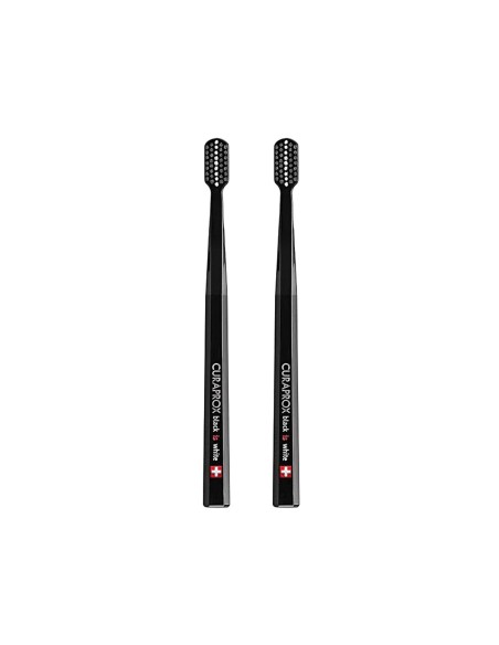 Curaprox Schwarz ist weiß Zahnbürsten x2