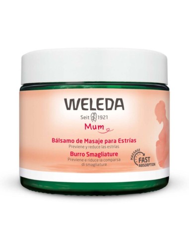 Weleda Mum Massage Balsam für Dehnungsstreifen 150ml