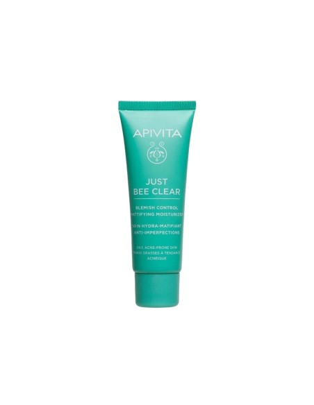 Apivita Just Bee Clear Anti-Makel Mattierende Fëuchtigkeitspflege 40ml Apivita Just Bee Clear Anti-Makel Mattierende Fëuchtigkeitspflege 40ml