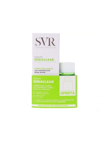 SVR Pack Sebiaclear Serum und Micro-Peel Lotion