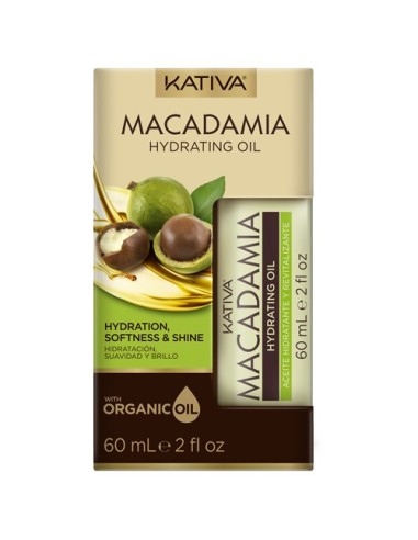 Kativa Macadamia Feuchtigkeits-Öl Weichheit und Glanz 60ml