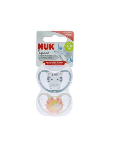 NUK Space Silikon Schnuller 18-36M x2