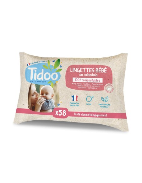 Tidoo Calendula Wipes 58 Stück Tidoo Calendula Wipes 58 Stück